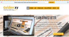 Desktop Screenshot of goldenxv.com