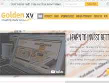 Tablet Screenshot of goldenxv.com